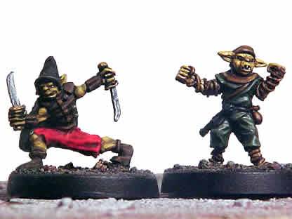 Goblin Monk and Rogue
